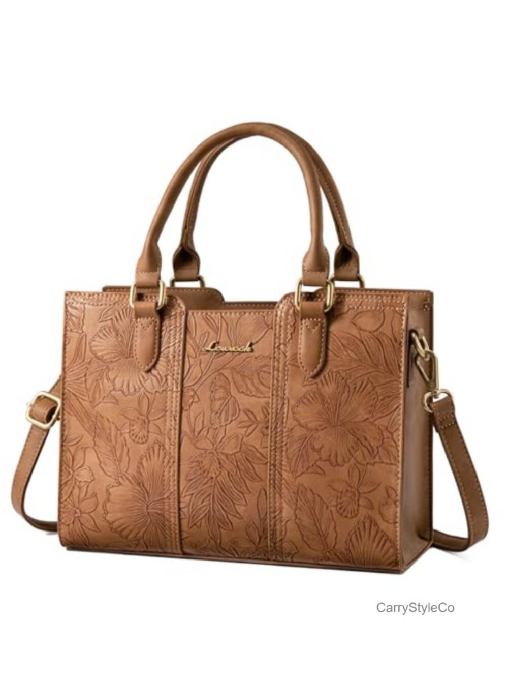 Vegan Leather Satchel Crossbody Shoulder Handbag for Women
